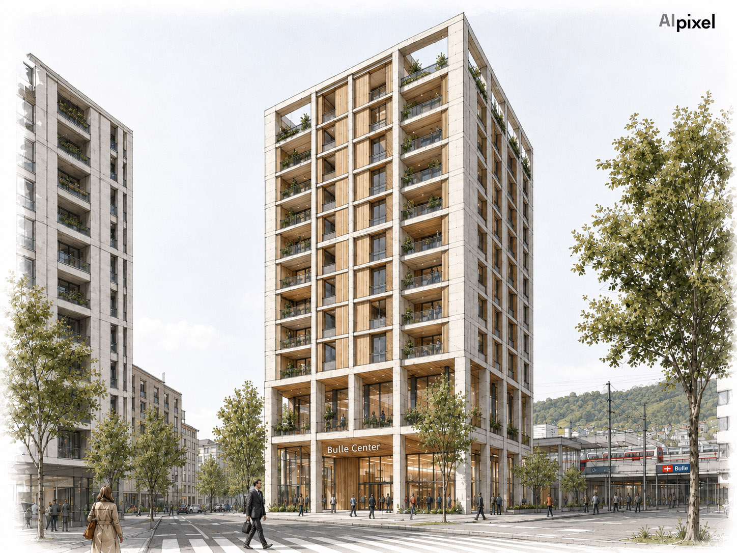 Immeuble d'habitation — Bulle